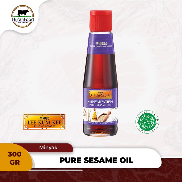 

Lezat- Lee Kum Kee Pure Sesame Oil Minyak Wijen Murni Masak (207 ml)
