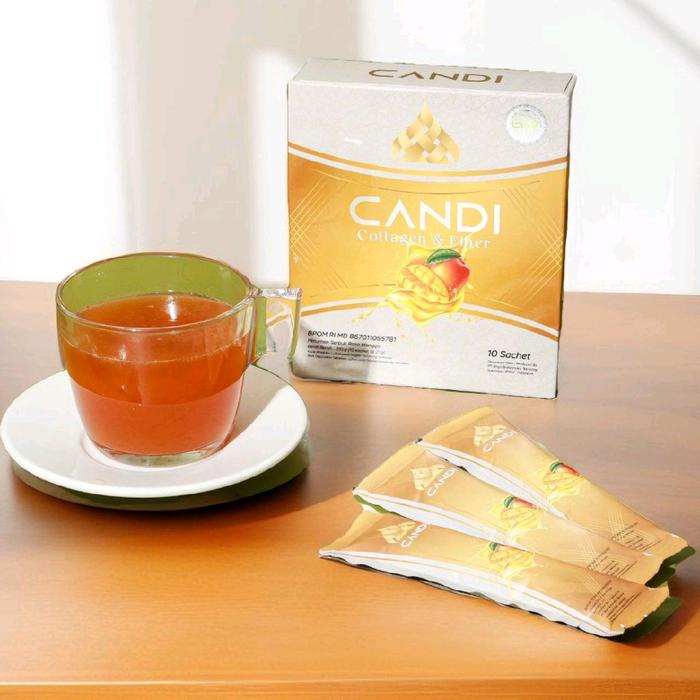 

CANDI Collagen Fiber Teh Candi sachet isi 10 Sachet Organik detox tea Herbal