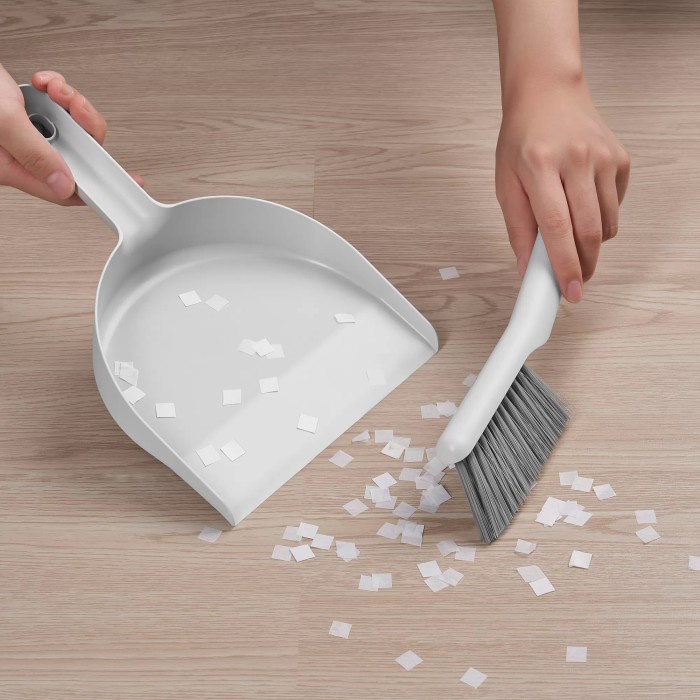 A536 - Set Sapu Pengki Lantai Mobil Premium Set Dust Pan Brush