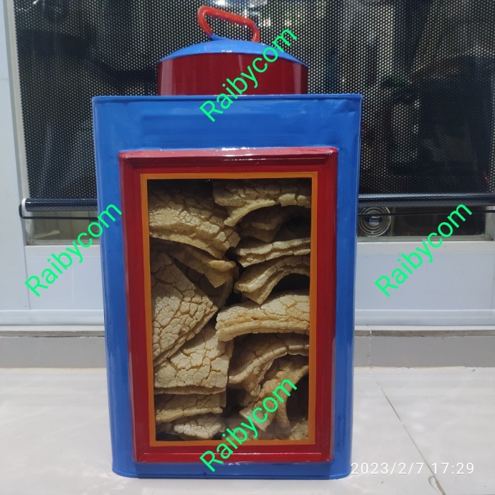 

Kerupuk Coklat Besar Matang isi 30 Pcs Kaleng Kaca Krupuk Warung Jadul