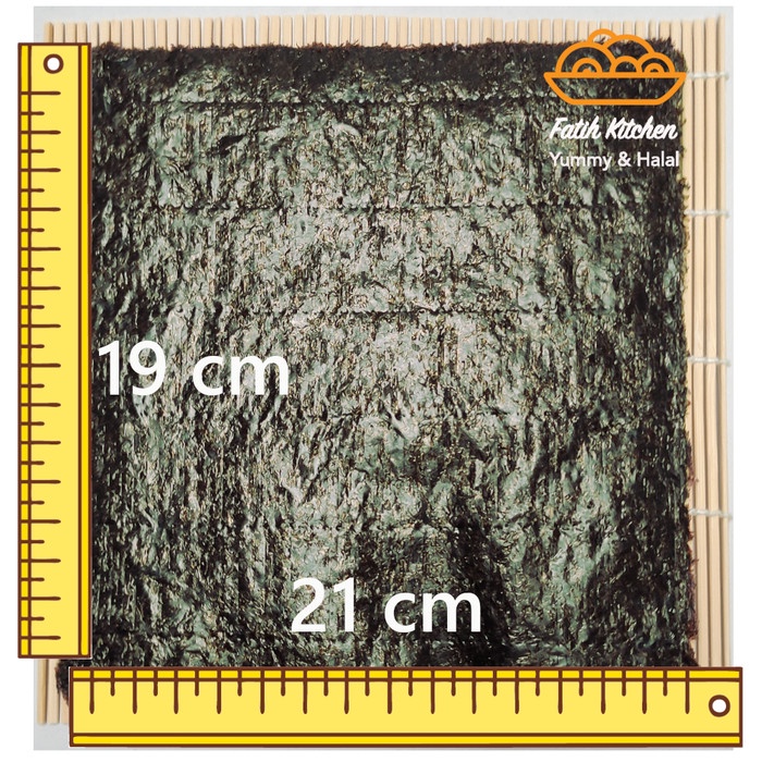 

Manjun Seaweed Sushi Nori Isi 100 Lembar Halal - Rumput Laut