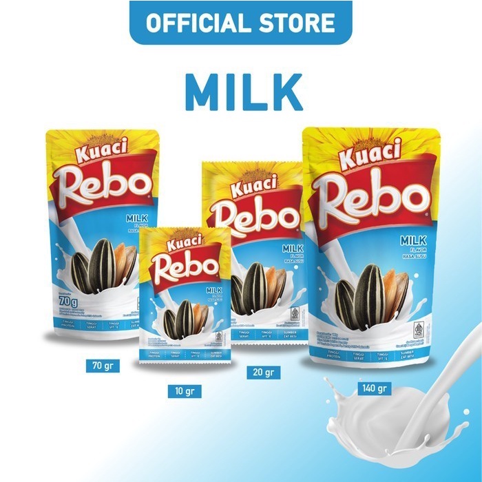 

Rebo Kuaci x One Piece Bundling 5 PCS - Rasa Original, Milk, Green Tea, Caramel & Coconut 140 Gram
