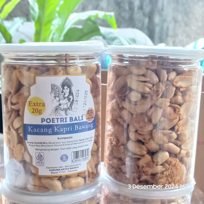 

Kacang Kapri Bawang Poetri Bali 300 + 30gr
