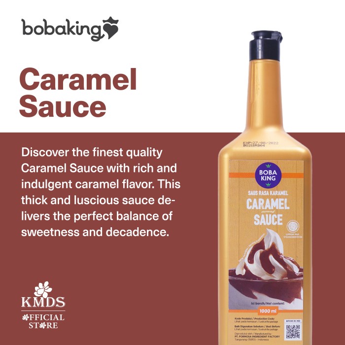 

BOBAKING Caramel Sauce 1 liter
