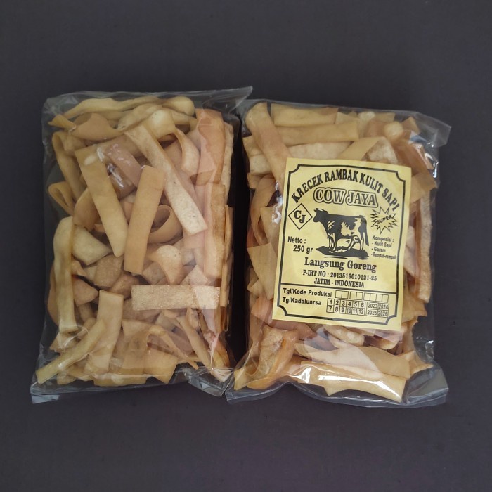 

(GoodSeller) Krupuk rambak/krupuk rambak mentah kulit sapi asli bentuk stik 250 gr