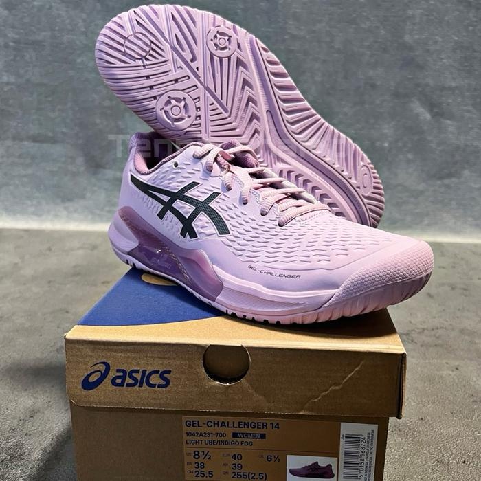 Sepatu Tenis Asics Gel Challenger 14/Tennis Shoe Asics Light Ube Indigo Fog Original