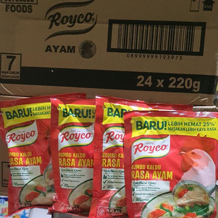 

Lezat- PAKET HEMAT Royco 4x220 gr penambah rasa masakan soup Kaldu ayam Msg Instan Jamur Kuah