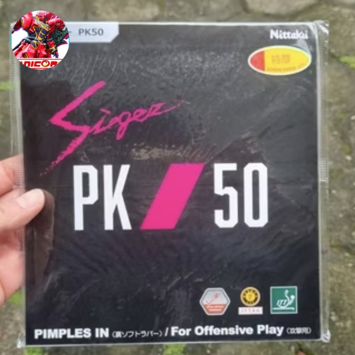 nittaku sieger PK 50 rubber karet ping pong