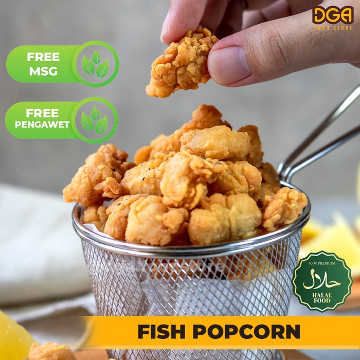 

Fish Popcorn 500gr Halal Tanpa Pengawet Tanpa MSG