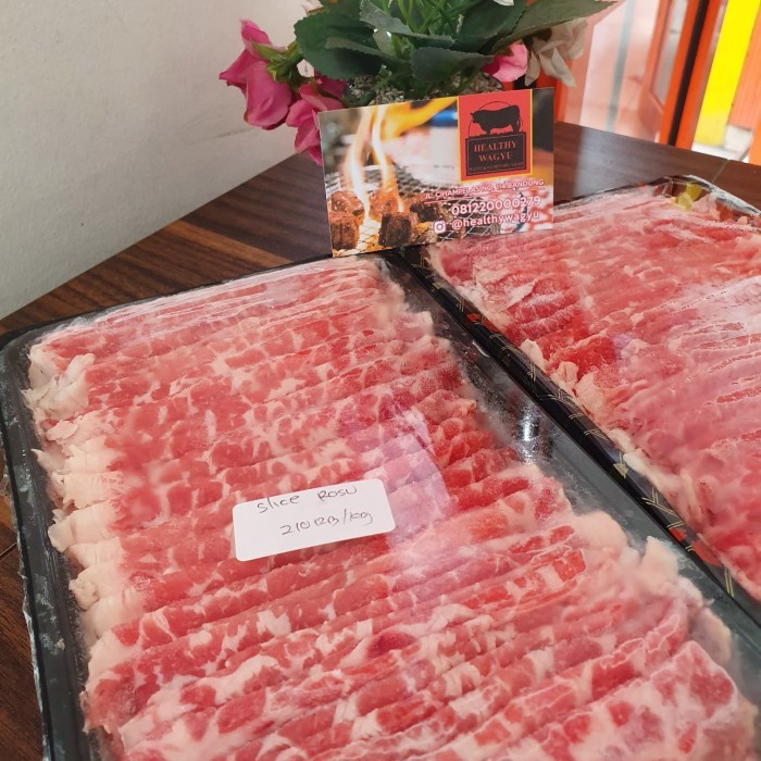 

Lezat- Slice Beef Rosu Australia Halal 500gr Healthy Wagyu