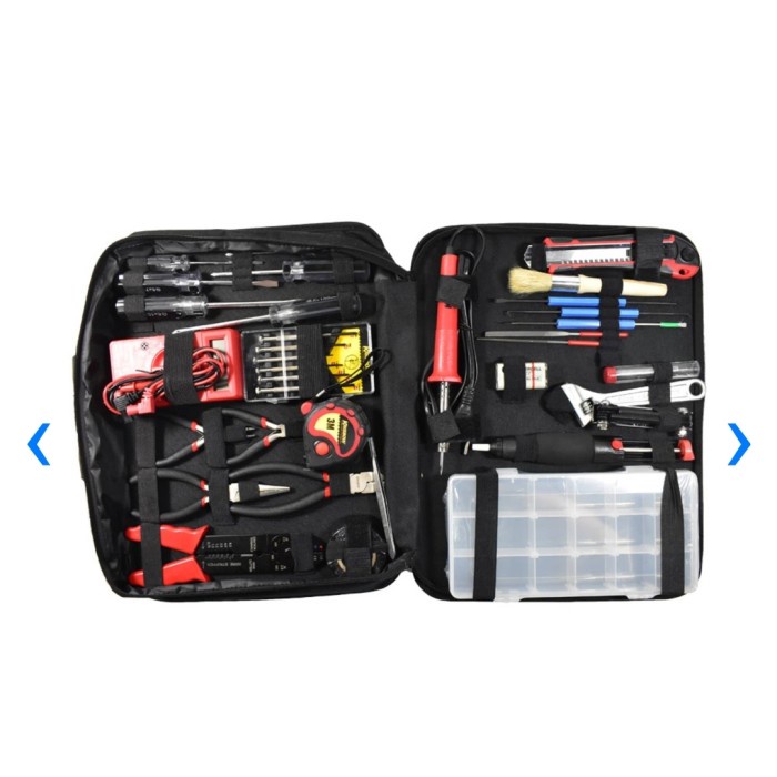 Set Electronic Toolkit Krisbow 40 Pcs, Set Perkakas Mekanik Elektronik