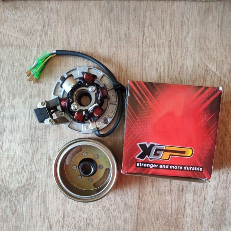 HTC Pengapian Spul Mahnet Magnet Set Honda Win100 Grand Prima Engkel 12volt XGP