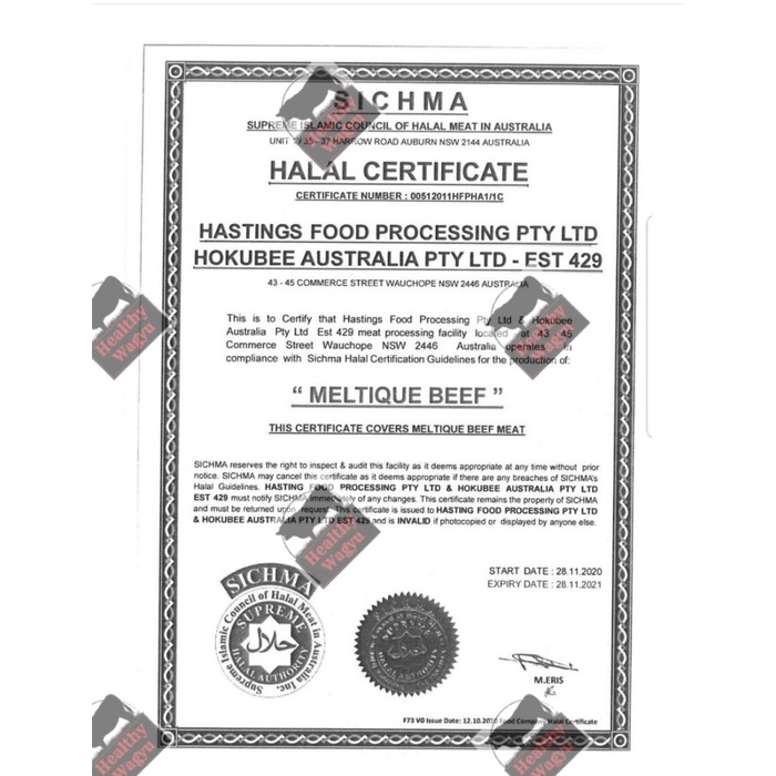 

Lezat- 4kg 1pc Beef Sirloin Meltique Hokubee Australia Whole Cut
