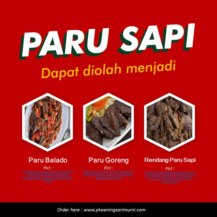 

Lezat- PARU SAPI MATANG / BEEF LUNG FROZEN 1 KG