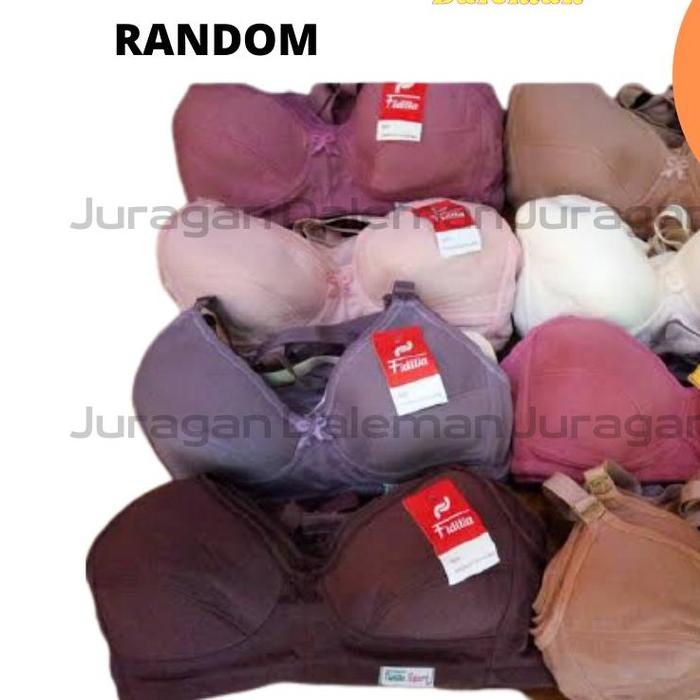 Promo 12 Bh Sport Bh Sport Lusinan Bh Tanpa Busa Tanpa Kawat Kait 2 Dan 3 Warna Random