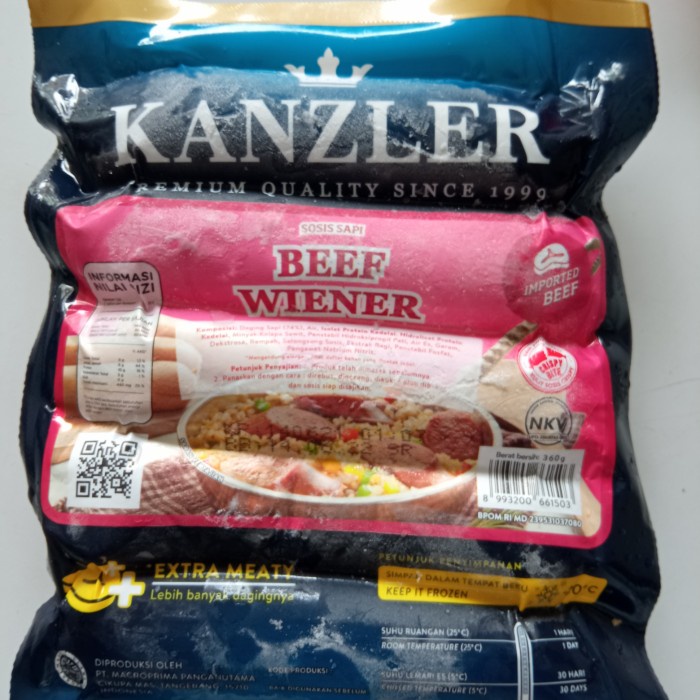 

Lezat- KANZLER BEEF WIENER 360 GR
