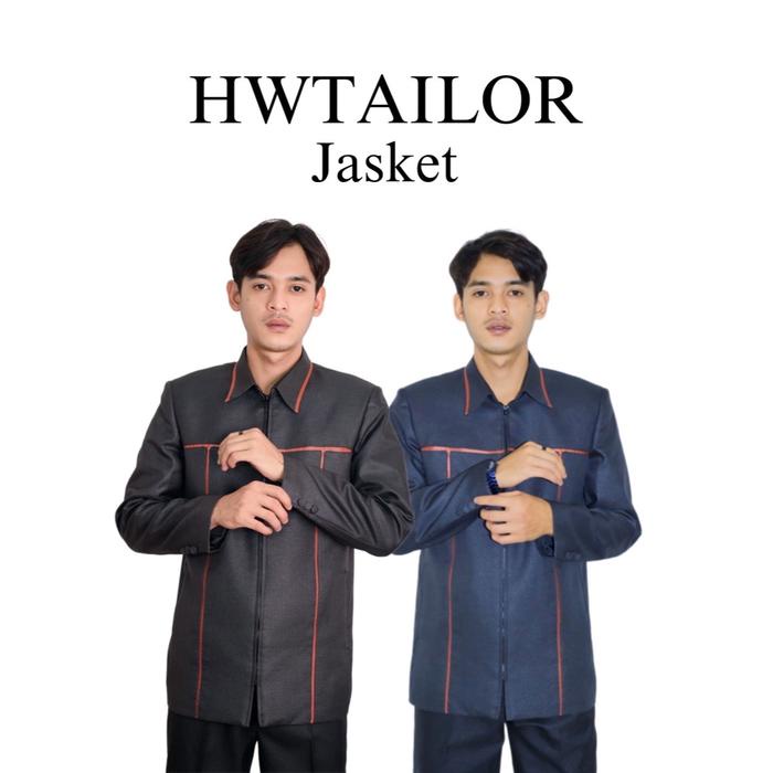 Jasket bahan Semiwool Kain Tebal Blazer Pria Jaket Distro Casual Keren