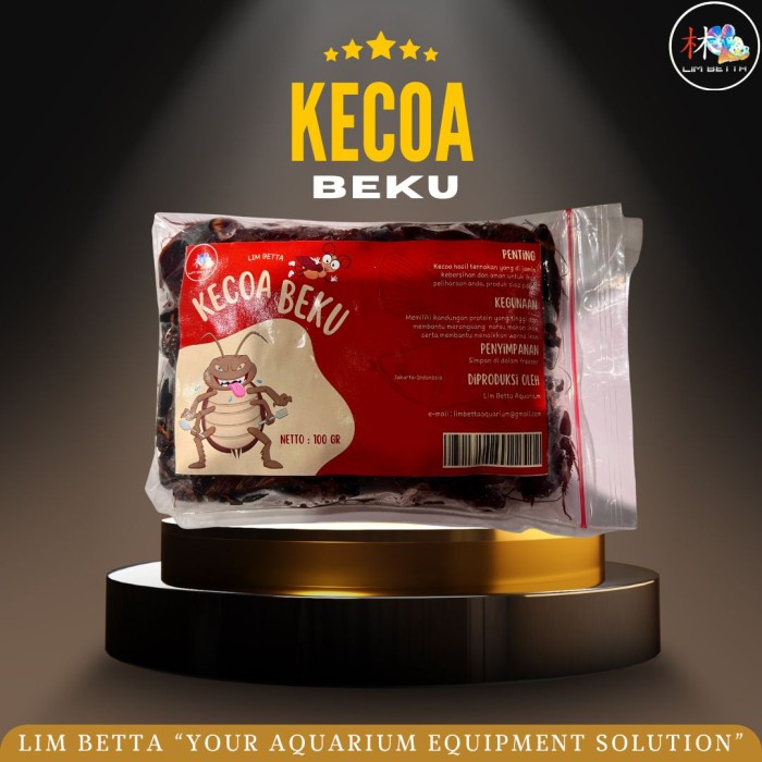 KECOA BEKU 100 GRAM / KECOA PAKAN ARWANA / LIM BETTA KECOA BEKU