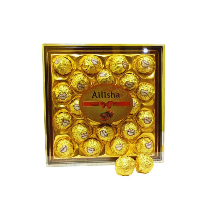 

COKELAT AILISHA PERERO 300GR PREMIUM CHOCO CHOKIE CHOCOLATE CRUNCY SNACK FOOD COKLAT