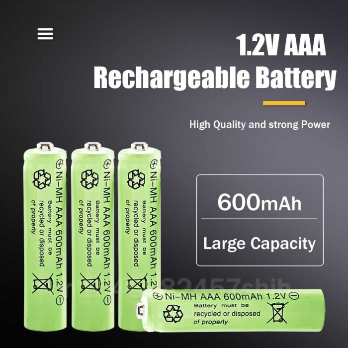 Baterai AA AAA A3 Rechargeable Charger Baterai AAA Charger Batre AAA