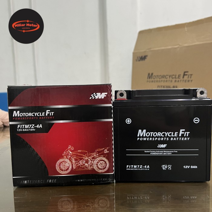 Aki Motor GM7Z4A 12V 9Ah FITM7Z4A Suzuki Thunder Bajaj Pulsar 160 180