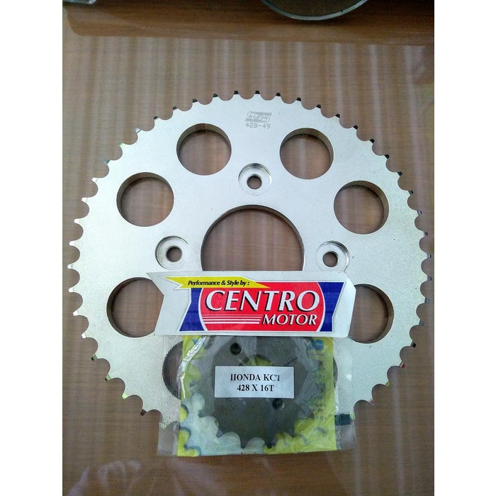 Gear Depan+Belakang SSS CB150R/Megapro 16T/49T