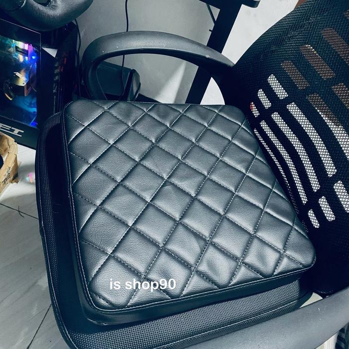Bantal Duduk Kulit Alas Duduk Sofa/Kursi Mobil Alas Duduk Busa Hitam Kain