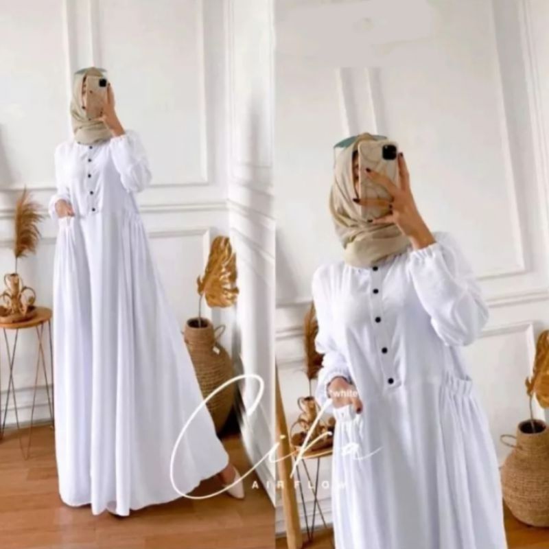 Gamis Wanita Ghamis Jumbo Brokat Lebaran Dreass Kondangan Gams Majelisan Model Terbaru 2025 Baju Mus