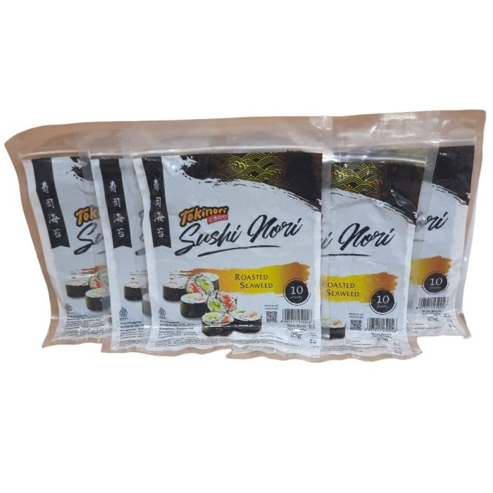 

Nori Sushi Rumput Laut Roasted Seaweed Tokinori 10 Sheet Ukuran 21 X 19 Halal Mui (Pack)