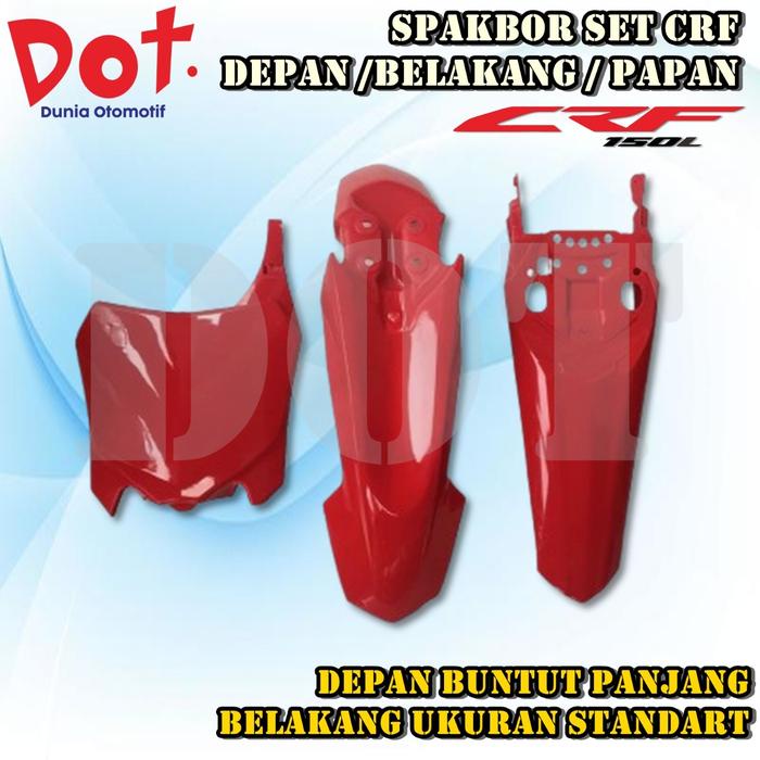 DISKON SPAKBOR SET DEPAN BELAKANG PAPAN NOMOR CRF 150 250 MOTOR CROSS TRAIL HONDA CRF 150&250