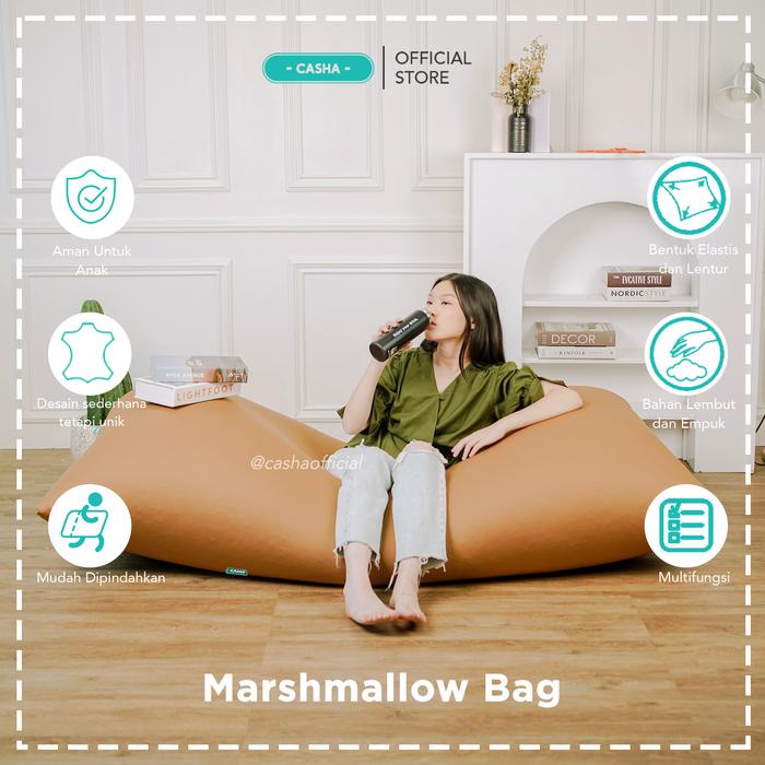 Casha Marshmallow Bag - Alas Duduk Besar Plastik