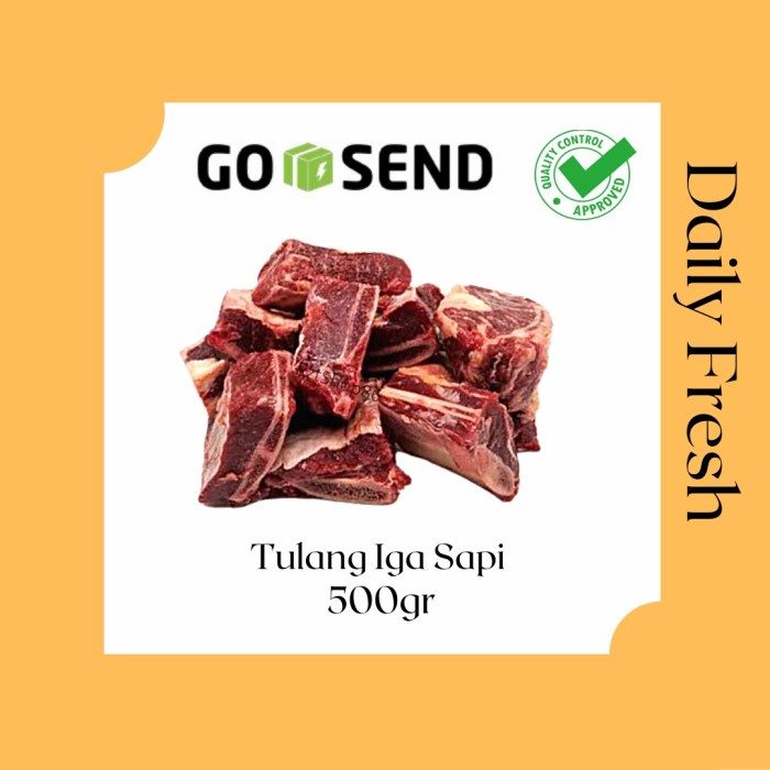 

Lezat- Tulang Iga Sapi Lokal