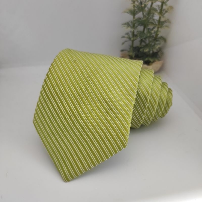 TrendyGaya- Dasi Pria Hijau Sage Dasi Kantor Dasi Motif Garis Hijau Natal Hijau Tua Hijau Mint Hijau