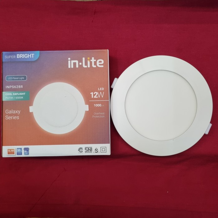 INPS628R Lampu Downlite/Light Panel LED 12w Inbow Inlite