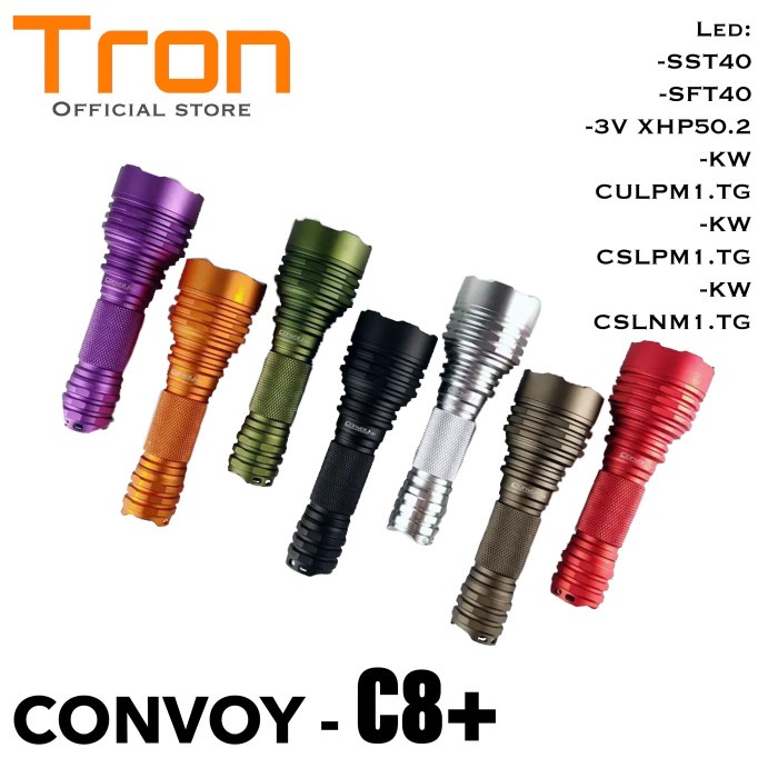 Senter Convoy C8+ Dengan Varian LED flashlight