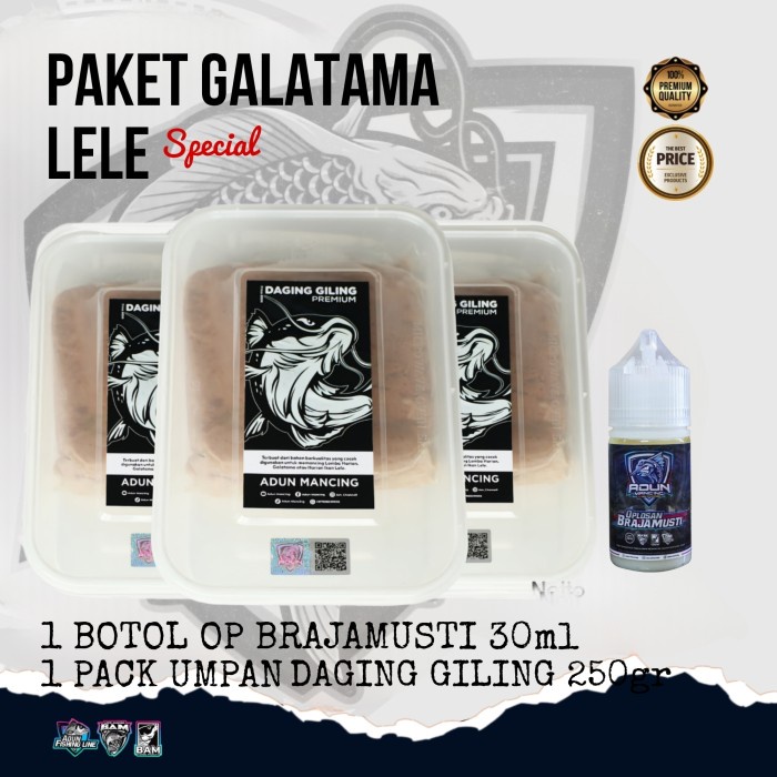 Promo Terbatas Paket Umpan Mancing Galatana Lele By Adun Mancing Aman