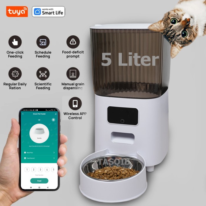 Pet- Smart Automatic Pet Feeder Dispenser Makanan sehat anjing kucing