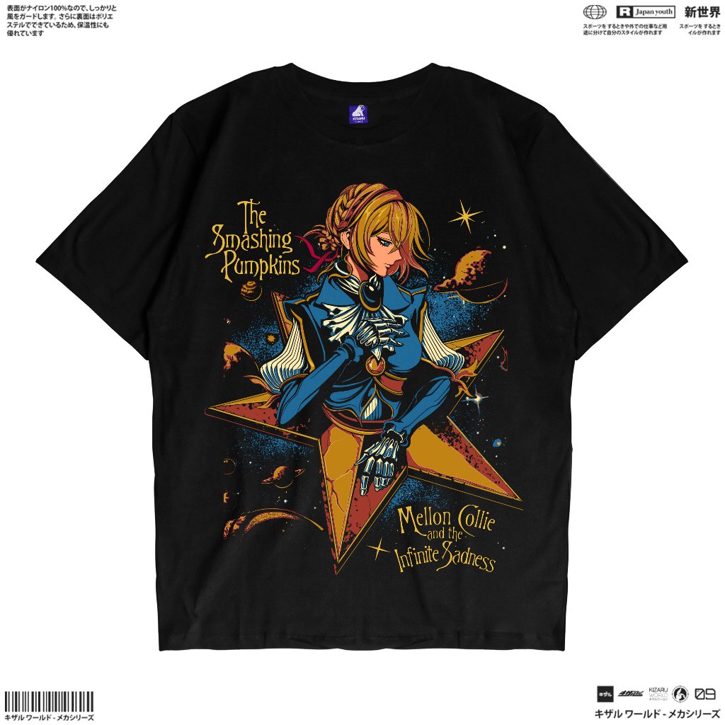【Ori】KIZARU Kaos Band SMASHING PUMPKINS VIOLET EVERGARDEN