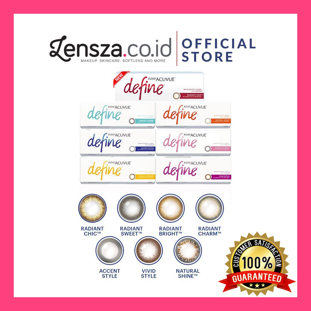 EyeRA- Softlens Acuvue Define 30pcs / 1 Day Acuvue Define / Soflen Warna Harian Acuvue by Johnson