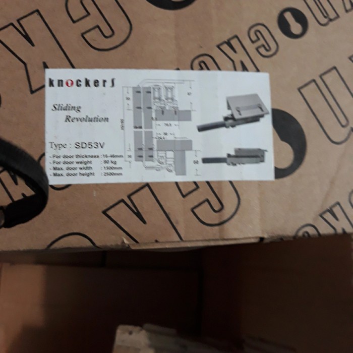 JTTOP" RODA DAN REL SLIDING KNOCKERS SD 050 V 80 KG SOFT CLOSE 1SET