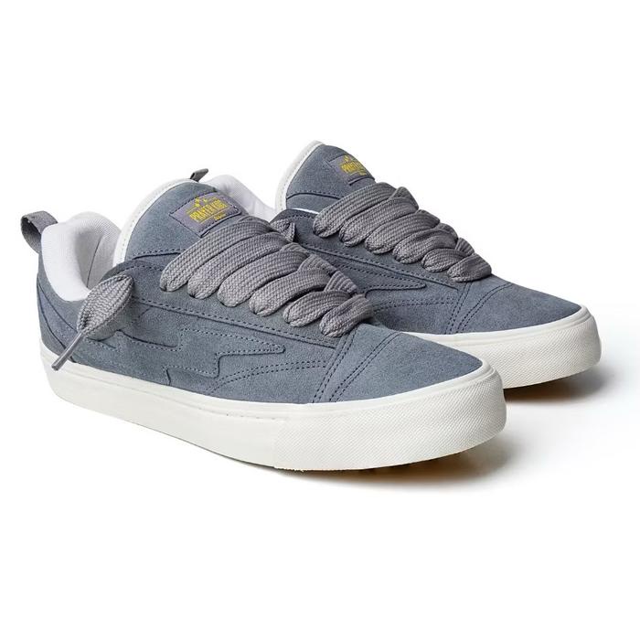 PRAYERKIDS OVER ALL SUEDE GREY OX SEPATU GEMUK KNU SKATE KASUAL FASHION SNEAKERS PRIA WANITA