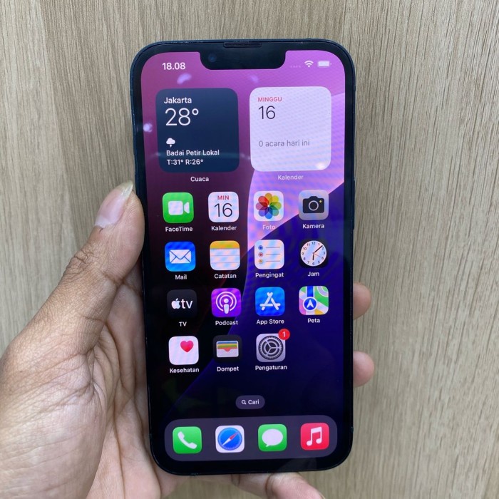 HP HAPE BEKAS SECOND IPHONE 13 MINI IBOX MINUS *