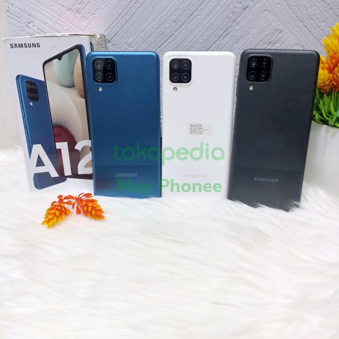 HP Samsung A12 Ram 6GB Internal 128GB HP Second Seken Bekas Bergaransi *