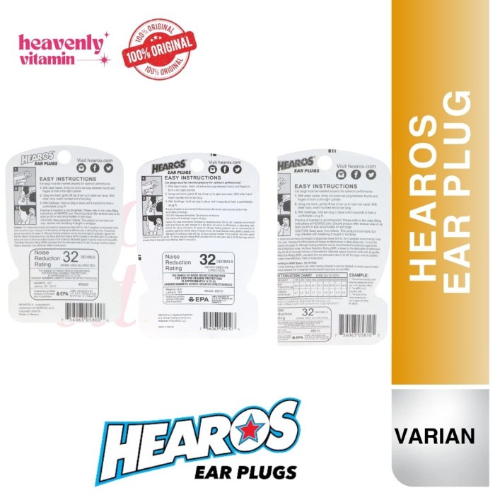 Hearos Supreme Softness Ear Plugs -12 Pair Nrr 32