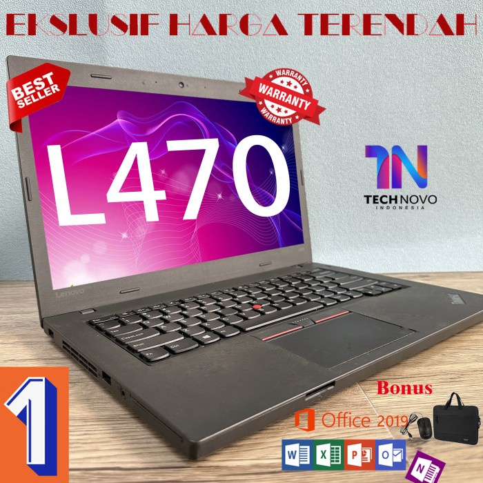 Lenovo Thinkpad L470 second laptop Core I5 6GEN RAM 8G HDD 500GB bekas *