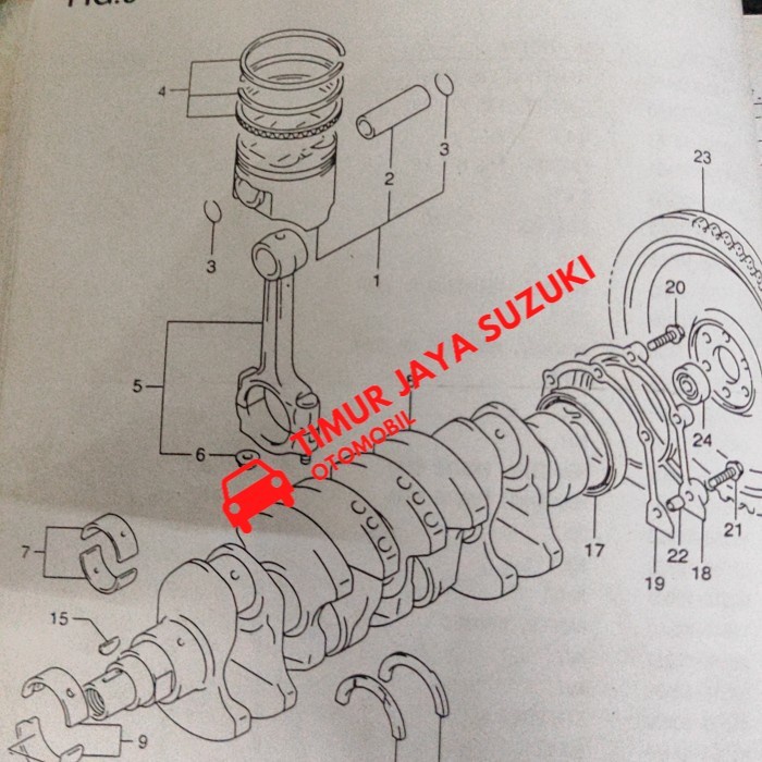 YOK DI ORDER RING PISTON SEHER EVERY ASLI SGP (HARGA SET) SPAREPART SUZUKI