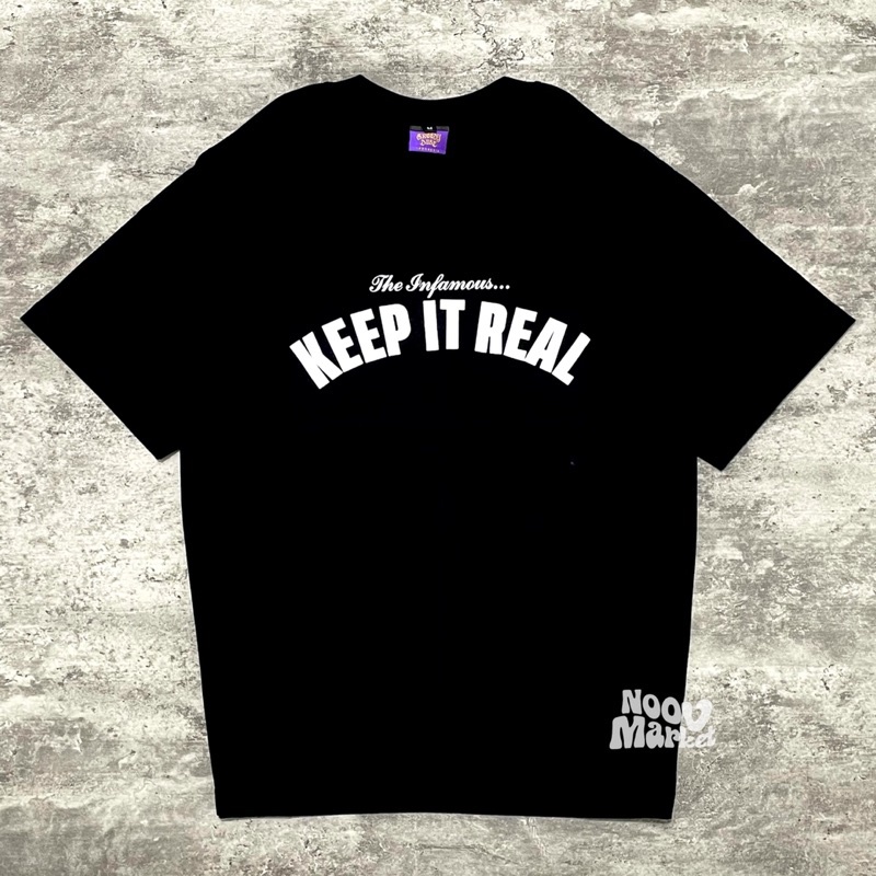 NOOV MUSIC Keep It Real - Infamous Tshirt Unisex - Black | Original Merchandise