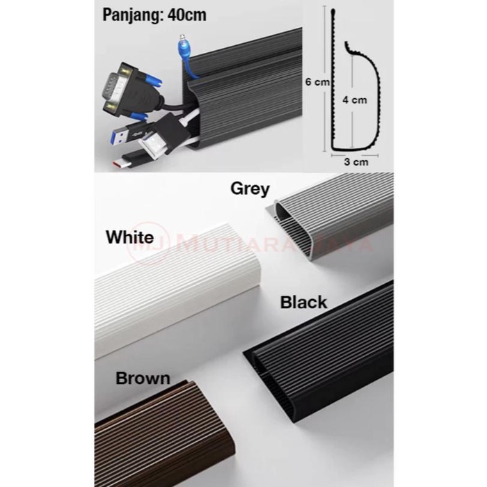 

PROMO..!! PLATO CABLE ORGANIZER PENGIKAT COVER KABEL CLIP MEJA WIRE WINDER KLEM