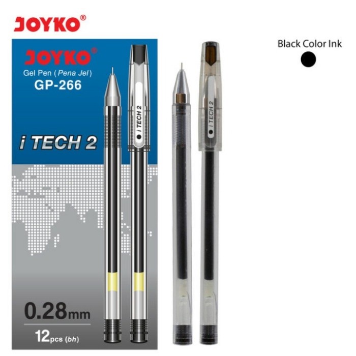 

Gel Pen Joyko Gp-266 I Tech Hitech 2 (12Pcs)