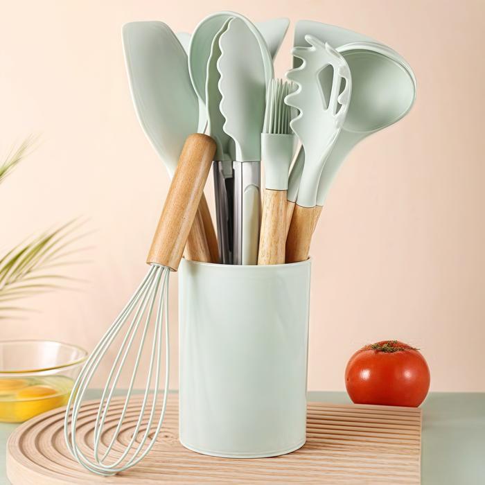 TERBAIK Silicon spatula set 12in1/spatula set silicone tahan panas stein cookware/Spatula Masak